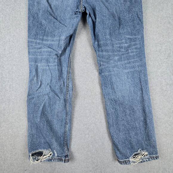 We the Free Jeans Womens Size 32 CRVY Destructed Straight Leg Free People - Picture 9 of 16